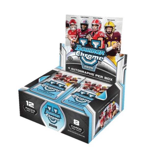 2025 Bowman University Chrome Football Hobby Jumbo Box