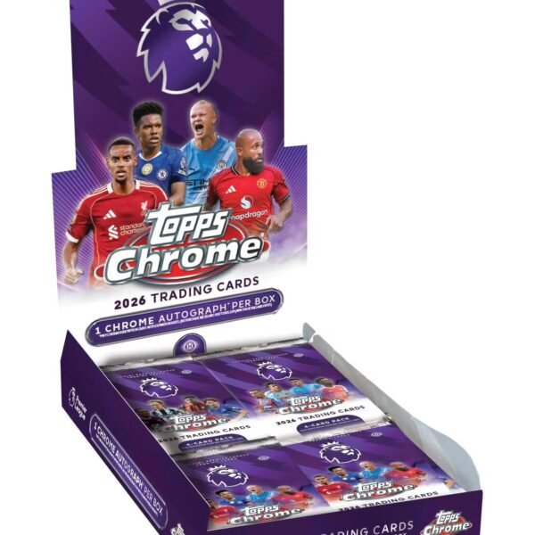 2026 Topps Chrome English Premier League EPL Soccer Hobby Box