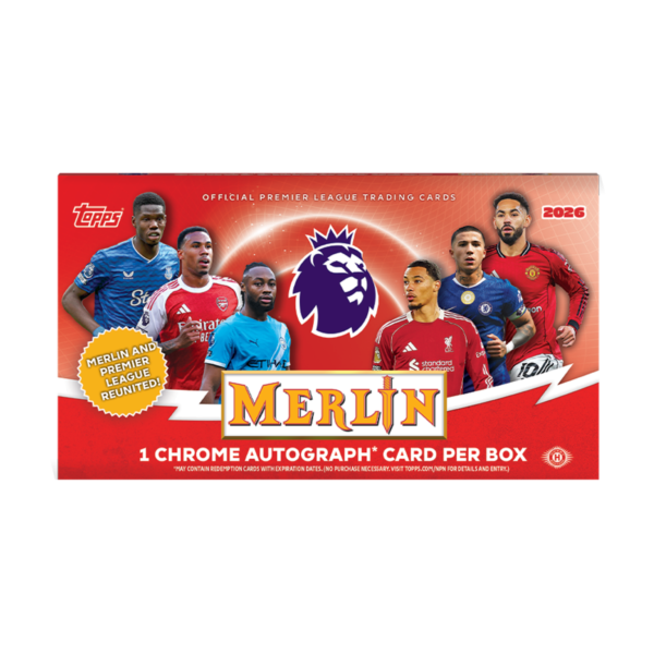 2025-26 Topps Merlin Premier League EPL Soccer Hobby Box
