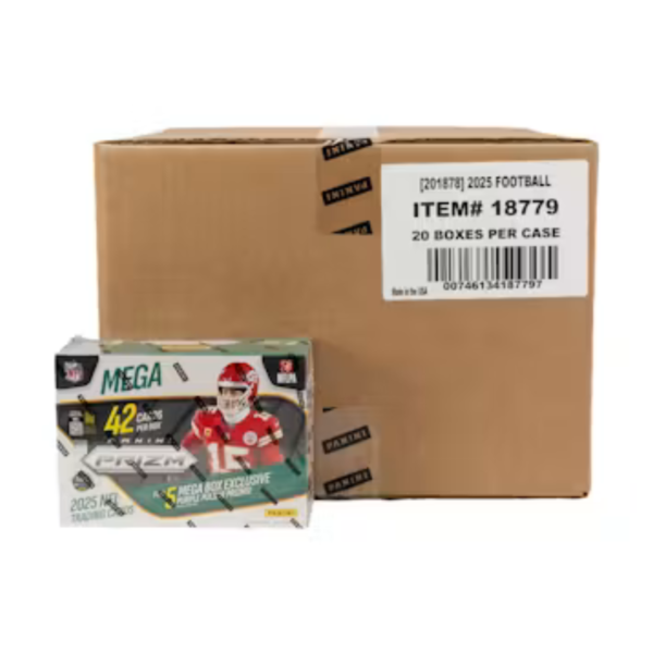 2025 Panini Prizm Football Mega Hobby 20-Box Case