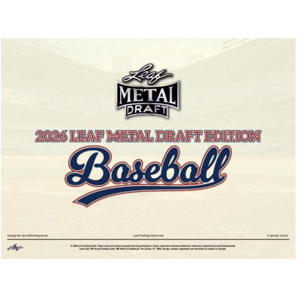 2026 Leaf Metal Draft Baseball Jumbo Box