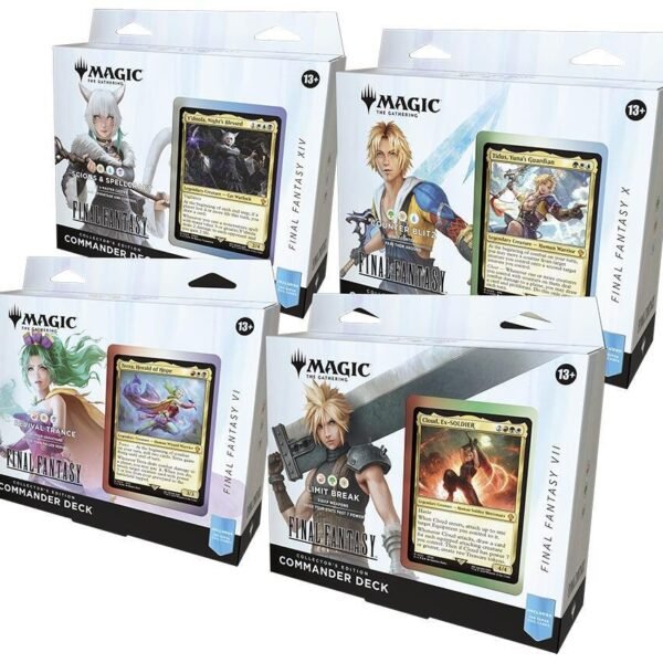 Magic the Gathering Final Fantasy Commander Collector 4 Deck Display Case