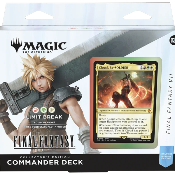 Magic: The Gathering – Universes Beyond – Final Fantasy – Collector Commander Deck – Cloud, Ex-Soldier