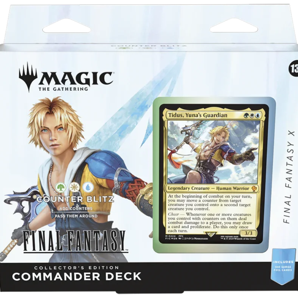 Magic: The Gathering – Universes Beyond – Final Fantasy – Collector Commander Deck – Tidus, Yuna’s Guardian